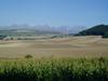 The Slovakian countryside, with the Tatra mountains visible in the distance.