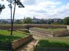 View of modern Luxembourg City from Fort Thungen.