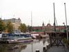 The Amsterdam Centraal railway station overlooks the city's harbor.