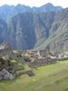 Excavation at some of the housing units at Machu Picchu.