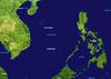 Satellite view of the western Pacific Ocean and the South China Sea shows the location of the Paracel Islands in the South China Sea. Image courtesy of NASA.