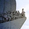 A detail from the Monument to the Discoveries in Lisbon, which celebrates the contributions of the Portuguese in the Age of Discovery during the 15th and 16th centuries.