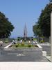 On the grounds of the Pacific War Memorial, Corregidor. The sculpture is entitled the "Eternal Flame of Freedom."