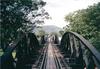 Burma Railway bridge over the Khwae Yai River at Kanchanaburi (the original "Bridge Over the River Kwai").