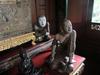 Statues of monks in the Prasart Museum in Bangkok. Monks can be found in many Buddhist temples.  