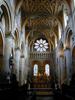 Chancel vault of Christ Church Cathedral, Oxford, England. Uniquely, the church also serves as the chapel for Christ Church, the largest college at the University of Oxford. The church held the distinction of being the smallest cathedral in England for hundreds of years, but in the 20th century a few smaller churches were raised to cathedral status. The house of worship exhibits both Norman and Perpendicular styles.