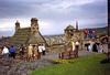 Looking out onto the city of Edinburgh from the walls of its castle. The oldest parts of the castle date to the 12th century.
