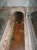 Hot water (46 degrees C or 115 degrees F) continues to flow into the Great Bath at Aquae Sulis through the original Roman channels.
