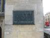 Plaque affixed to Bath Abbey commemorating the site of the coronation of Edgar, the first king of all England, in A.D. 973.