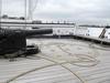 Trackways for one of the swivel guns on HMS Warrior.