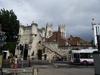 Much of York's ancient walls still survive; they are punctuated by four main gatehouses (referred to as "bars"). Bootham Bar has some of the oldest surviving stonework - dating to the 11th century A.D. It was built almost exactly on the site of the northwestern gate of Eboracum, the Roman settlement that evolved into York. This view, taken from Exhibition Square, shows York Minster, the city's famous cathedral, in the background.