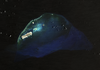Satellite photo of Johnston Atoll, about 1,390 km (860 mi) west of Hawaii. Four islands compose the total land mass of 2.6 sq km. Johnston and Sand islands are both enlarged natural features, while Akau and Hikina are two artificial islands formed by coral dredging. Johnston Island, by far the largest, somewhat resembles the flattop of an aircraft carrier and contains an airstrip. Photo courtesy of NASA.