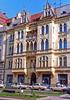 A Neo-Gothic building facade in Lviv.