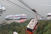 Mount Roberts Tram above Juneau Harbor, Alaska.