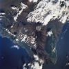 A view of the island of Hawaii (the Big Island) in the Hawaiian Islands as seen from the International Space Station. The famous volcanic mountain Mauna Loa is visible at frame center. Image courtesy of NASA.