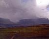 Mount Roraima on the right is the world's highest tepui (tabletop mountain), its peak is 2,835 meters; on the left is Kukeras Tepui.