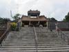 The Khiem Cung Gate at the Emperor Tu Doc Tomb in Hue. Tu Doc ruled Vietnam from 1848 to 1883; his tomb complex was built between 1864-67. Tu Doc lived at the luxurious complex after its construction along with his 100 wives and concubines.  