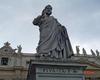 The statue of St. Peter in front of the Basilica of St. Peter in Vatican City.