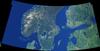 A cloud-free natural-color mosaic of Scandinavia and the Baltic region. Image courtesy of NASA.