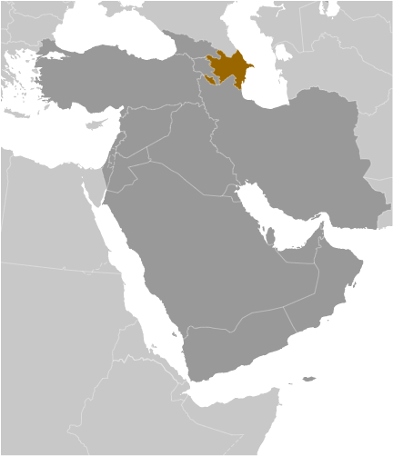 Locator Map for Azerbaijan