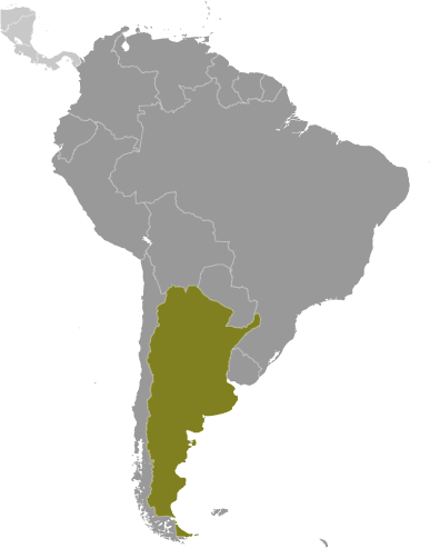 Locator Map for Argentina