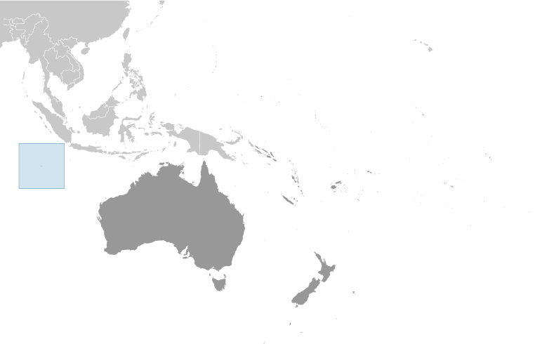 Locator Map for Cocos (Keeling) Islands
