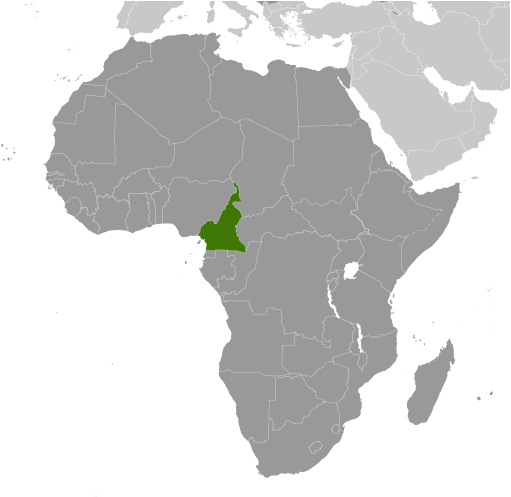 Locator Map for Cameroon