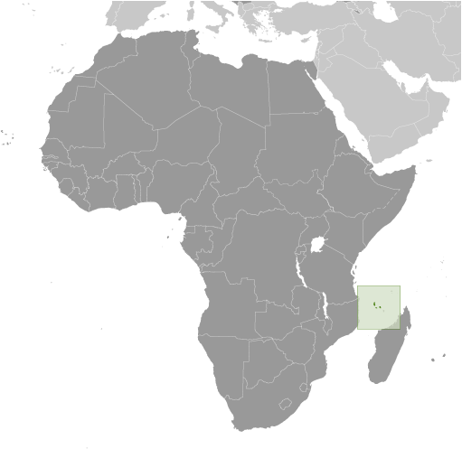 Locator Map for Comoros