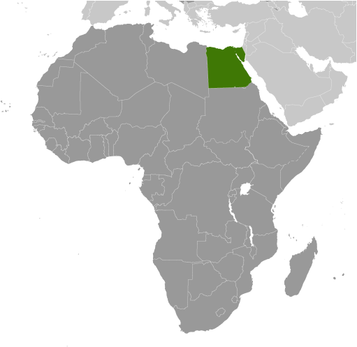 Locator Map for Egypt