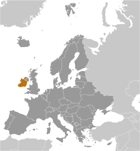 Locator Map for Ireland
