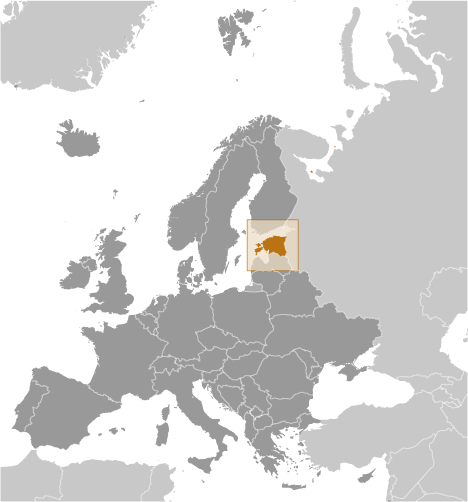 Locator Map for Estonia