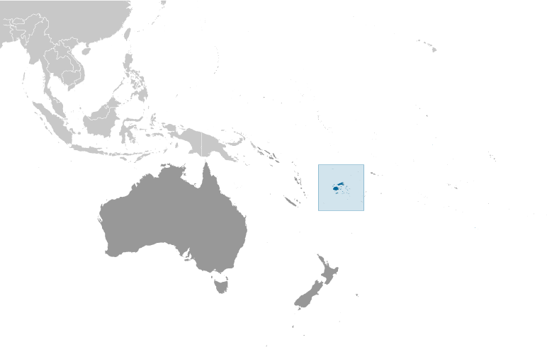 Locator Map for Fiji