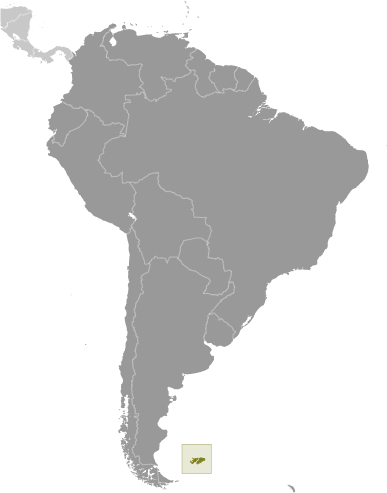 Locator Map for Falkland Islands (Islas Malvinas)