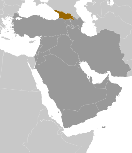 Locator Map for Georgia