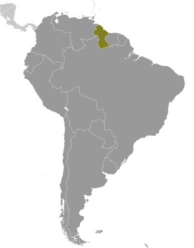 Locator Map for Guyana