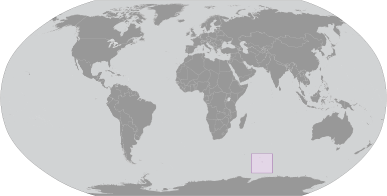 Locator Map for Heard Island and McDonald Islands