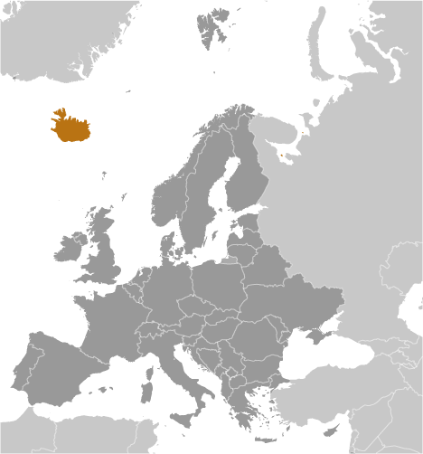 Locator Map for Iceland