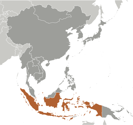 Locator Map for Indonesia