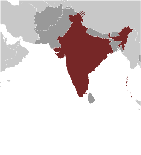 Locator Map for India