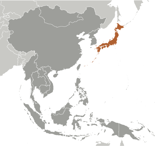 Locator Map for Japan