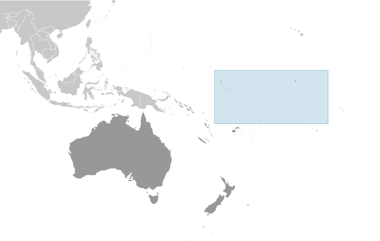 Locator Map for Kiribati