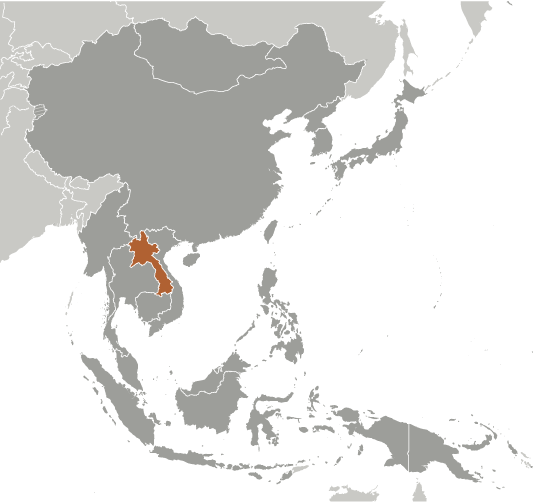 Locator Map for Laos