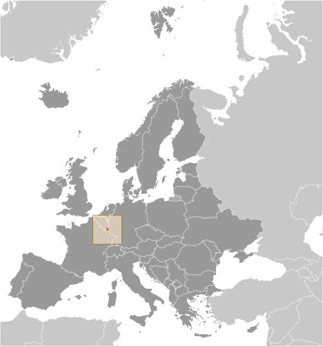 Locator Map for Luxembourg