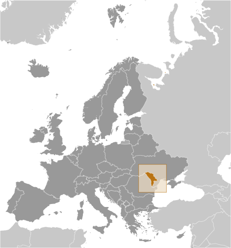 Locator Map for Moldova