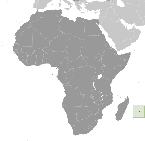 Locator Map for Mauritius