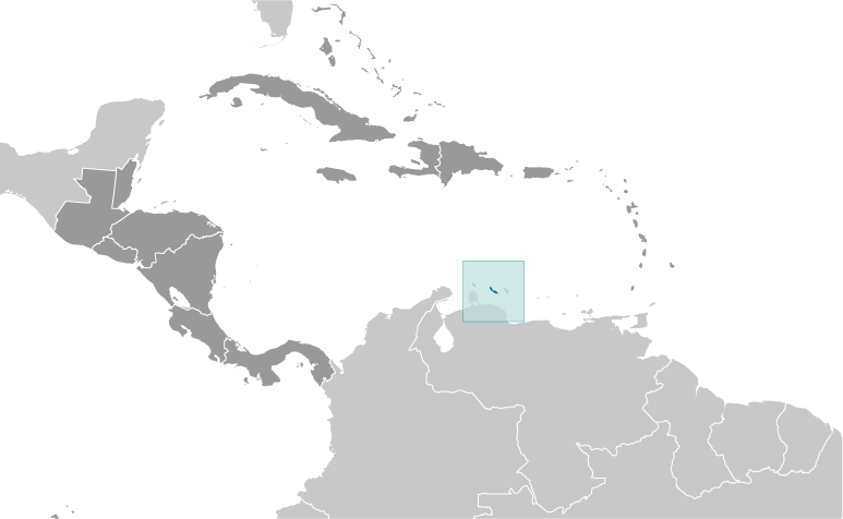 Locator Map for Sint Maarten