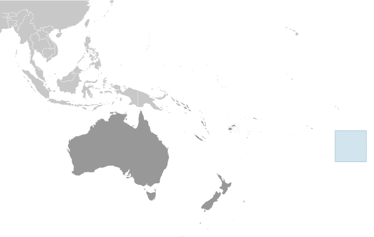 Locator Map for Pitcairn Islands