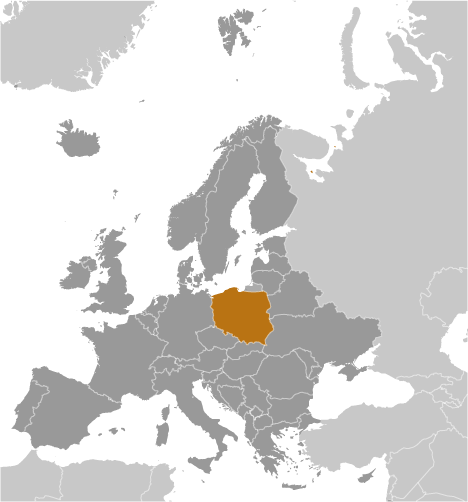 Locator Map for Poland
