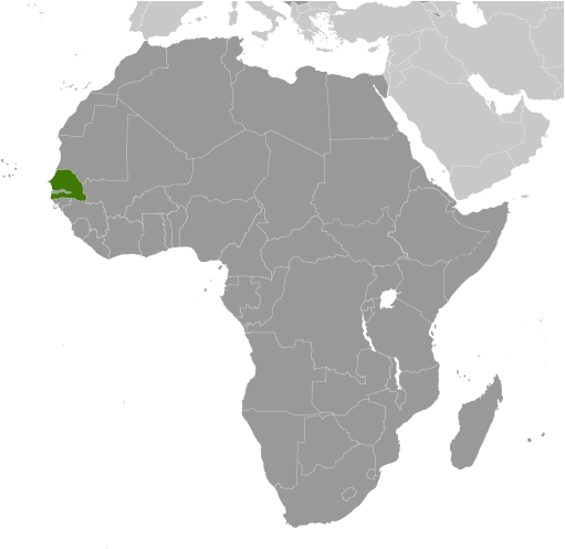 Locator Map for Senegal