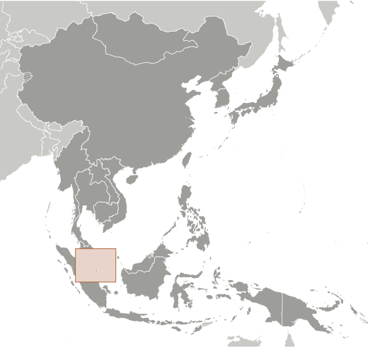 Locator Map for Singapore